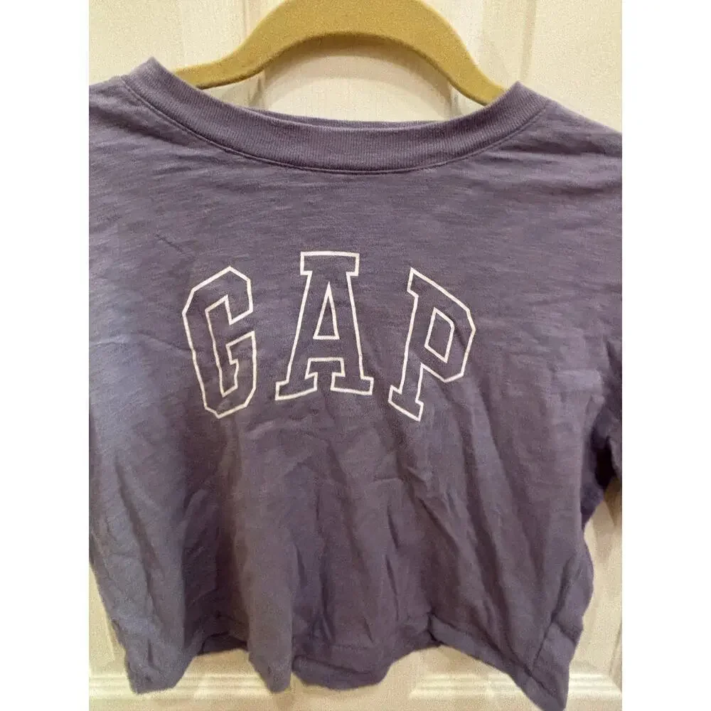 Gap Cropped Lavender Tee Teen Size Small